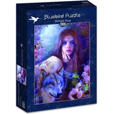 Bluebird 70172 Puzzle 1000 pcs. Midnight Rose par Bente Schlick (1000 pièces) - Publicité Bluebird 70172 Puzzle 1000 pcs. Midnight Rose par Bente Schlick (1000 pièces) - Publicité