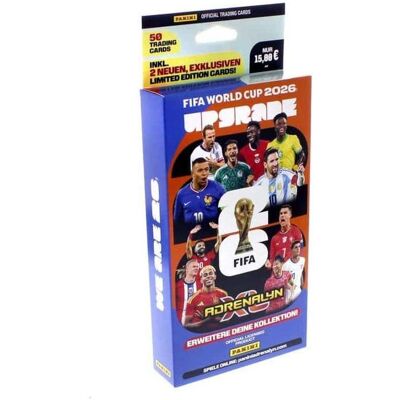 Panini Figurka FIFA WorldCupAXL 2026 Upgrade set 32406 (Anglais, Pack de boosters) - Publicité Panini Figurka FIFA WorldCupAXL 2026 Upgrade set 32406 (Anglais, Pack de boosters) - Publicité