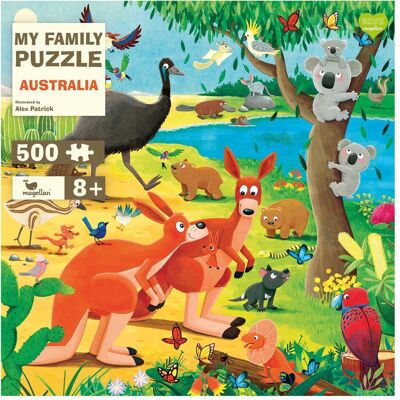 Magellan Verlag Mon Puzzle Familial Australie - 500 Pièces - Publicité Magellan Verlag Mon Puzzle Familial Australie - 500 Pièces - Publicité