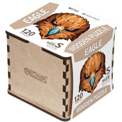 Eco Wood Art Puzzle en bois S - Aigle (dans une boîte en bois de 120 pièces) (120 pièces) - Publicité Eco Wood Art Puzzle en bois S - Aigle (dans une boîte en bois de 120 pièces) (120 pièces) - Publicité