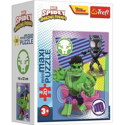 Trefl Puzzle Amazing Spidey : Hulk et Black Panther 20 pièces (20 pièces) - Publicité Trefl Puzzle Amazing Spidey : Hulk et Black Panther 20 pièces (20 pièces) - Publicité