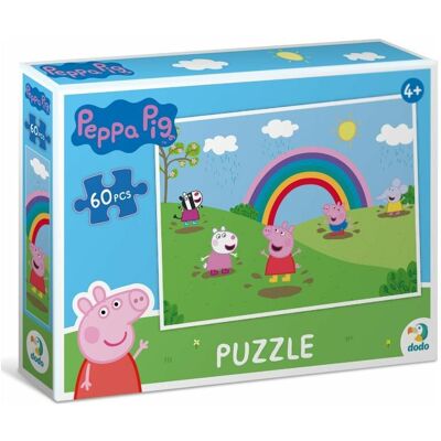 Dodo Puzzle Peppa Pig: Regenbogen Spass 60 Teile (60 pièces) - Publicité Dodo Puzzle Peppa Pig: Regenbogen Spass 60 Teile (60 pièces) - Publicité