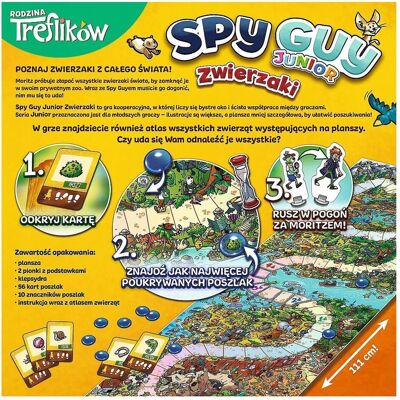Jeu de Détective Animal Spy Guy Junior - Jeu de Plateau - Publicité Jeu de Détective Animal Spy Guy Junior - Jeu de Plateau - Publicité