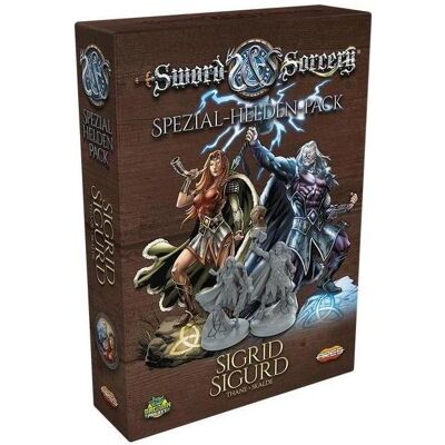 Ares ARGD0198 - Sword & Sorcery : Pack de héros spéciaux Sigrid/Sigurd (Extension DE) (Allemand, 1 - 5 Joueur) - Publicité Ares ARGD0198 - Sword & Sorcery : Pack de héros spéciaux Sigrid/Sigurd (Extension DE) (Allemand, 1 - 5 Joueur) - Publicité