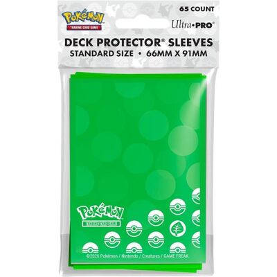 Ultra Pro Pokémon - Grass Type Energy Deck Protector (65) - Publicité Ultra Pro Pokémon - Grass Type Energy Deck Protector (65) - Publicité