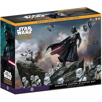 Atomic Mass Games SW LEGION EMPIRE STARTER SET (BASE) (FR-DE-EN-ES) (Allemand, Anglais, Espagnol, Français, 2 Joueur) - Publicité Atomic Mass Games SW LEGION EMPIRE STARTER SET (BASE) (FR-DE-EN-ES) (Allemand, Anglais, Espagnol, Français, 2 Joueur) - Publicité