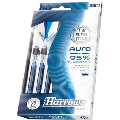 Harrows Aura Darts 95% Steeltip (25 g) - Publicité Harrows Aura Darts 95% Steeltip (25 g) - Publicité