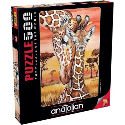 Anatolian 3615 puzzle de 500 pcs. La Girafe par Lynn Bean (500 pièces) - Publicité Anatolian 3615 puzzle de 500 pcs. La Girafe par Lynn Bean (500 pièces) - Publicité