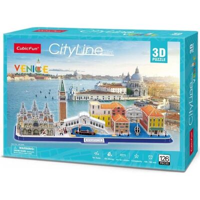 Puzzle 3D de Venise - 126 Pièces Modèle Architectural - Publicité Puzzle 3D de Venise - 126 Pièces Modèle Architectural - Publicité