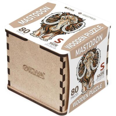 Eco Wood Art Puzzle en bois S - Mammouth (dans une boîte en bois de 80 pièces) (80 pièces) - Publicité Eco Wood Art Puzzle en bois S - Mammouth (dans une boîte en bois de 80 pièces) (80 pièces) - Publicité