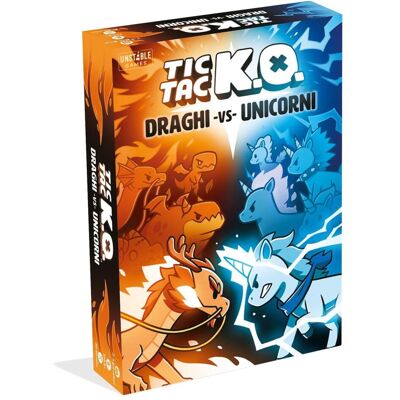 Asmodée Tic Tac KO - Dragons Vs. Unicorns (Italien, 2 - 4 Joueur) - Publicité Asmodée Tic Tac KO - Dragons Vs. Unicorns (Italien, 2 - 4 Joueur) - Publicité