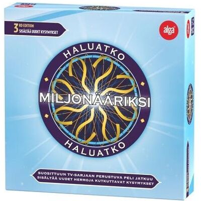 Alga 3ème Édition - Jeu de Plateau Millionnaire - Publicité Alga 3ème Édition - Jeu de Plateau Millionnaire - Publicité