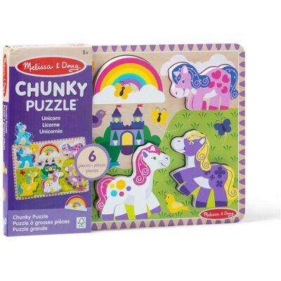 Melissa & Doug Gros Puzzle Licorne - Publicité Melissa & Doug Gros Puzzle Licorne - Publicité
