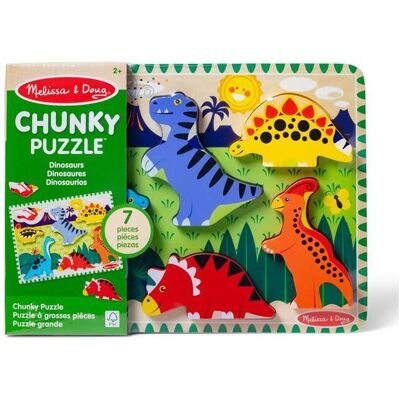 Melissa & Doug MELISSA Dinosaures Puzzle en morceaux (7 pièces) - Publicité Melissa & Doug MELISSA Dinosaures Puzzle en morceaux (7 pièces) - Publicité