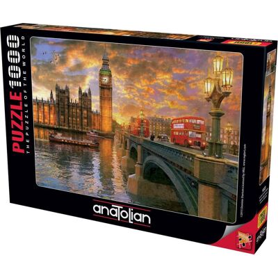 Puzzle Anatolian Coucher de Soleil à Westminster 1000 Pièces - Puzzle - Publicité Puzzle Anatolian Coucher de Soleil à Westminster 1000 Pièces - Puzzle - Publicité