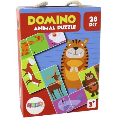 Lean Toys Kinder Puzzle Domino Tiere Hirsch Wald Lernen Kinderpuzzle 28 Teile, Grösse:UNIVERSAL (28 pièces) - Publicité Lean Toys Kinder Puzzle Domino Tiere Hirsch Wald Lernen Kinderpuzzle 28 Teile, Grösse:UNIVERSAL (28 pièces) - Publicité