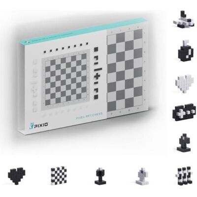 Ensemble de Construction d'Échecs PIXIO - Blocs Magnétiques Créatifs - Jouet Éducatif - Publicité Ensemble de Construction d'Échecs PIXIO - Blocs Magnétiques Créatifs - Jouet Éducatif - Publicité