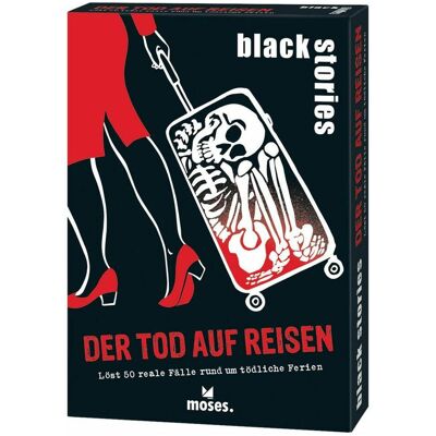moses. Verlag GmbH Black Stories Der Tod Auf Reisen - Jeu - Publicité moses. Verlag GmbH Black Stories Der Tod Auf Reisen - Jeu - Publicité