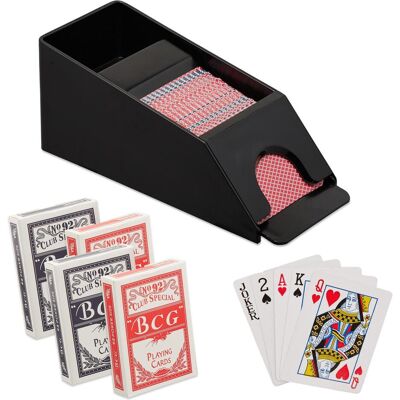 Distributeur de cartes Relaxdays - Noir - Pour casino à domicile - Publicité Distributeur de cartes Relaxdays - Noir - Pour casino à domicile - Publicité