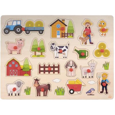 Engelhart Puzzle à boutons « Zoo » petit format (12 pièces) - Publicité Engelhart Puzzle à boutons « Zoo » petit format (12 pièces) - Publicité