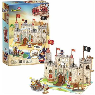 Puzzle 3D Château Pirate Cubic Fun - 183 Pièces - Publicité Puzzle 3D Château Pirate Cubic Fun - 183 Pièces - Publicité