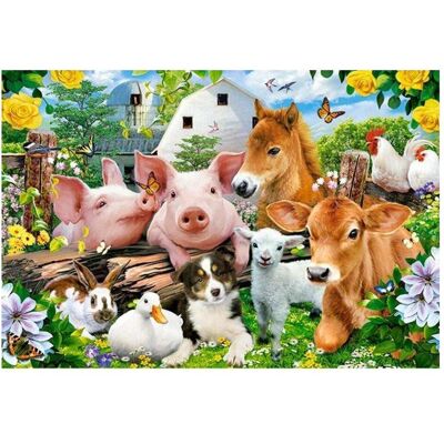 Castorland - Puzzle Amis de la Ferme - Maxi 40 Pièces - Publicité Castorland - Puzzle Amis de la Ferme - Maxi 40 Pièces - Publicité