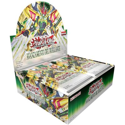 Konami Yu-Gi-Oh! Box 24 Buste Duelists Advance ITA (Italien, Affichage du booster) - Publicité Konami Yu-Gi-Oh! Box 24 Buste Duelists Advance ITA (Italien, Affichage du booster) - Publicité
