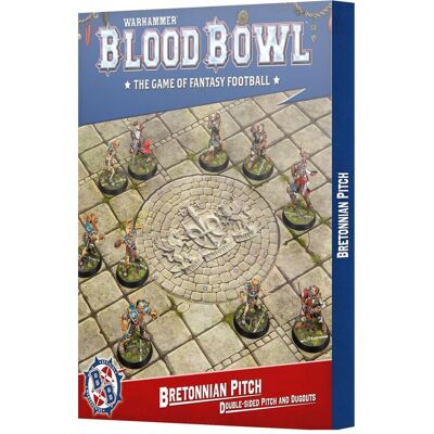 Games Workshop Blood Bowl - Seconde Saison : Bretonnien Pitch & Dugouts (Papier) - Publicité Games Workshop Blood Bowl - Seconde Saison : Bretonnien Pitch & Dugouts (Papier) - Publicité