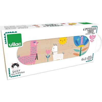 Vilac - Puzzle de Chiffres Trio pour Maman Bébé - Jouets en Bois France - Publicité Vilac - Puzzle de Chiffres Trio pour Maman Bébé - Jouets en Bois France - Publicité