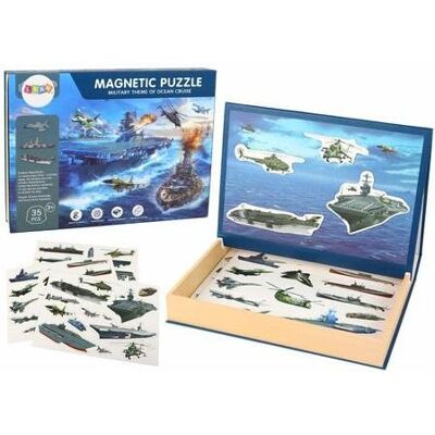 Lean Toys Eine Reihe magnetischer Puzzles mit militärischem Motiv - Publicité Lean Toys Eine Reihe magnetischer Puzzles mit militärischem Motiv - Publicité