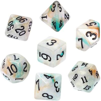 Rebel RPG Jeu de dés - Acrylique - Golden Ore - Publicité Rebel RPG Jeu de dés - Acrylique - Golden Ore - Publicité