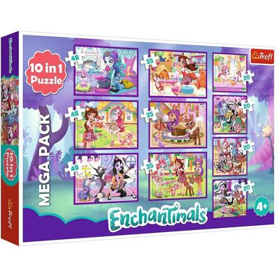 Trefl 10 puzzles en 1 - Enchantimals Adventures (20 pièces) - Publicité Trefl 10 puzzles en 1 - Enchantimals Adventures (20 pièces) - Publicité