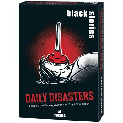 Moses black stories Daily Disasters (Allemand, 2 - 10 Joueur) - Publicité Moses black stories Daily Disasters (Allemand, 2 - 10 Joueur) - Publicité
