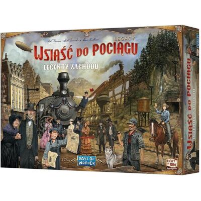 Rebel Wsiąść do Pociągu: Legacy - Légendes de l'Ouest - Jeu de société - Publicité Rebel Wsiąść do Pociągu: Legacy - Légendes de l'Ouest - Jeu de société - Publicité