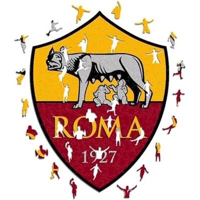 Iconic AS Roma - Logo - Puzzle en Bois L - Puzzle - Publicité Iconic AS Roma - Logo - Puzzle en Bois L - Puzzle - Publicité