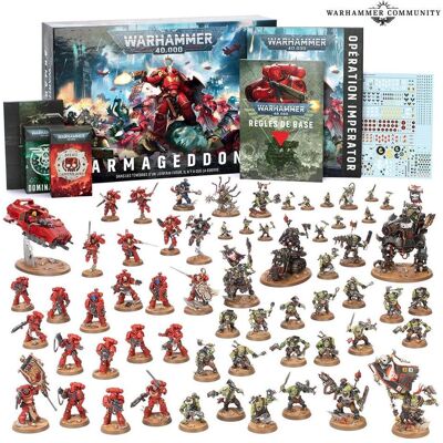 Games Workshop Warhammer 40k - Coffret de jeu V.11 : Armageddon (Fr) - Publicité Games Workshop Warhammer 40k - Coffret de jeu V.11 : Armageddon (Fr) - Publicité