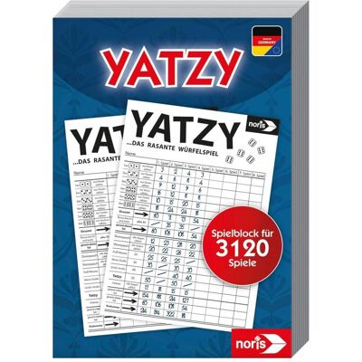 Noris Bloc de jeu Yatzy (Allemand, 2 Joueur) - Publicité Noris Bloc de jeu Yatzy (Allemand, 2 Joueur) - Publicité