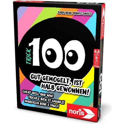 Noris Jeu de cartes Trick 100 (Allemand, Anglais, Français, Italien, 2 - 6 Joueur) - Publicité Noris Jeu de cartes Trick 100 (Allemand, Anglais, Français, Italien, 2 - 6 Joueur) - Publicité