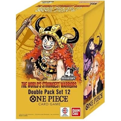 Bandai Jeu de cartes One Piece : Coffret double « Le guerrier le plus fort du monde » (DP-12) (Anglais, Coffret & Collection, Pack de boosters) - Publicité Bandai Jeu de cartes One Piece : Coffret double « Le guerrier le plus fort du monde » (DP-12) (Anglais, Coffret & Collection, Pack de boosters) - Publicité