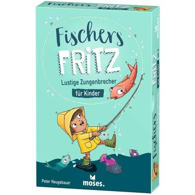 Moses 90387 Fischers Fritz, Zungenbrecher (Virelangue) Jeu de cartes pour l'apprentissage de la langue (Allemand, 2 - 6 Joueur) - Publicité Moses 90387 Fischers Fritz, Zungenbrecher (Virelangue) Jeu de cartes pour l'apprentissage de la langue (Allemand, 2 - 6 Joueur) - Publicité