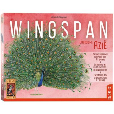 Extension Wingspan Asie de 999Games - Pour 2-7 Joueurs - Publicité Extension Wingspan Asie de 999Games - Pour 2-7 Joueurs - Publicité