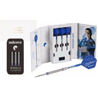 Unicorn Phase 3 World Champion Gary Anderson Steel Dart Presentation Box (27 g) - Publicité Unicorn Phase 3 World Champion Gary Anderson Steel Dart Presentation Box (27 g) - Publicité