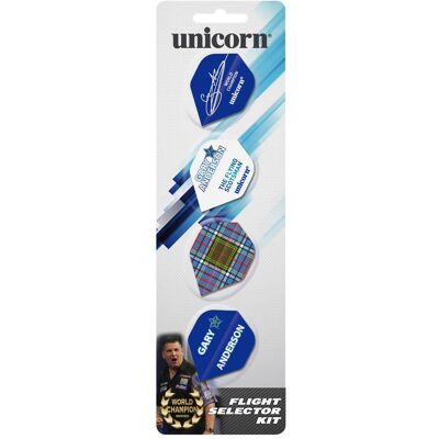 Unicorn Gary Anderson Gamme Mass Merchant Flight - Publicité Unicorn Gary Anderson Gamme Mass Merchant Flight - Publicité