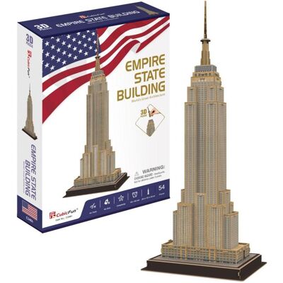 Cubic Fun Empire State Building 3D Puzzle - 54 Pièces - Publicité Cubic Fun Empire State Building 3D Puzzle - 54 Pièces - Publicité