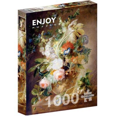Enjoy Puzzles Vase avec Fleurs Jan van Huysum 1000 Pièces - Publicité Enjoy Puzzles Vase avec Fleurs Jan van Huysum 1000 Pièces - Publicité