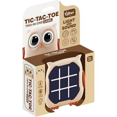 Lean Toys 3in1 Tic-Tac-Toe-Spiel, Memory-Eule, beige (2 Joueur) - Publicité Lean Toys 3in1 Tic-Tac-Toe-Spiel, Memory-Eule, beige (2 Joueur) - Publicité