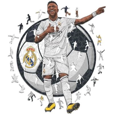 Iconic Vinicius Jr. - Real Madrid - Puzzle en bois Taille S (150 Pièces) (150 pièces) - Publicité Iconic Vinicius Jr. - Real Madrid - Puzzle en bois Taille S (150 Pièces) (150 pièces) - Publicité