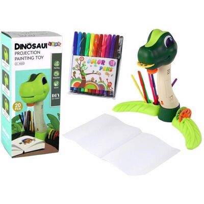 Lean Toys Dinosaurier-Zeichenprojektor mit Sound + Zubehör - Publicité Lean Toys Dinosaurier-Zeichenprojektor mit Sound + Zubehör - Publicité