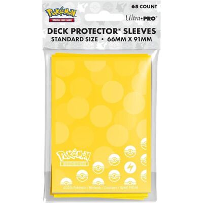 Ultra Pro Pokémon - Lightning Type Energy Deck Protector (65) - Publicité Ultra Pro Pokémon - Lightning Type Energy Deck Protector (65) - Publicité