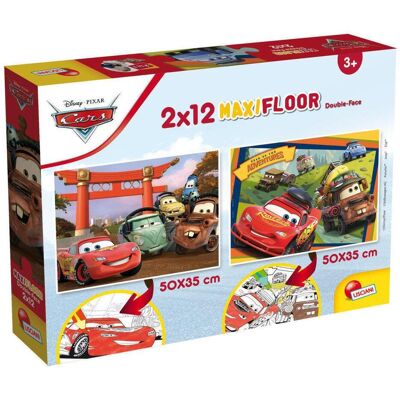 Puzzle Disney Supermaxi 2 X 12 Voitures - Puzzle - Publicité Puzzle Disney Supermaxi 2 X 12 Voitures - Puzzle - Publicité